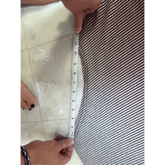 Swordfish Womens Tunic Asymmetrical Summer Top Brown Gray Stripe - Picture 9 of 15